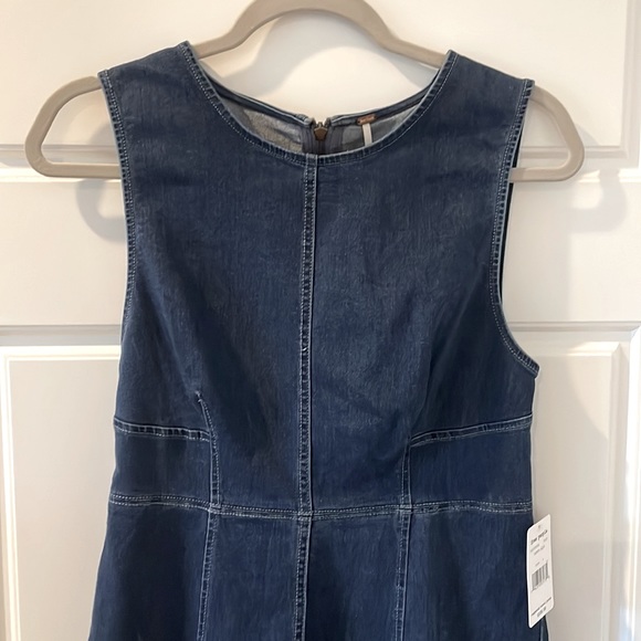 Free People Campus Blue Dress. Size 4. - Picture 2 of 4
